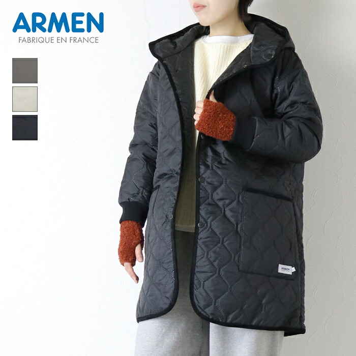 楽天市場】[20%OFF] アーメン ARMEN ヒートキルトオーバーサイズミドル