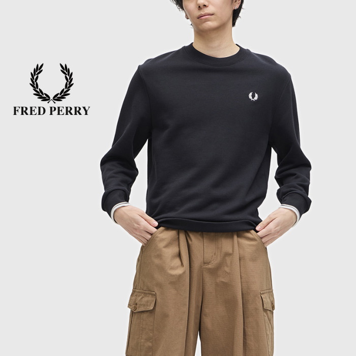 楽天市場】□□フレッドペリー FRED PERRY クルーネックスウェット