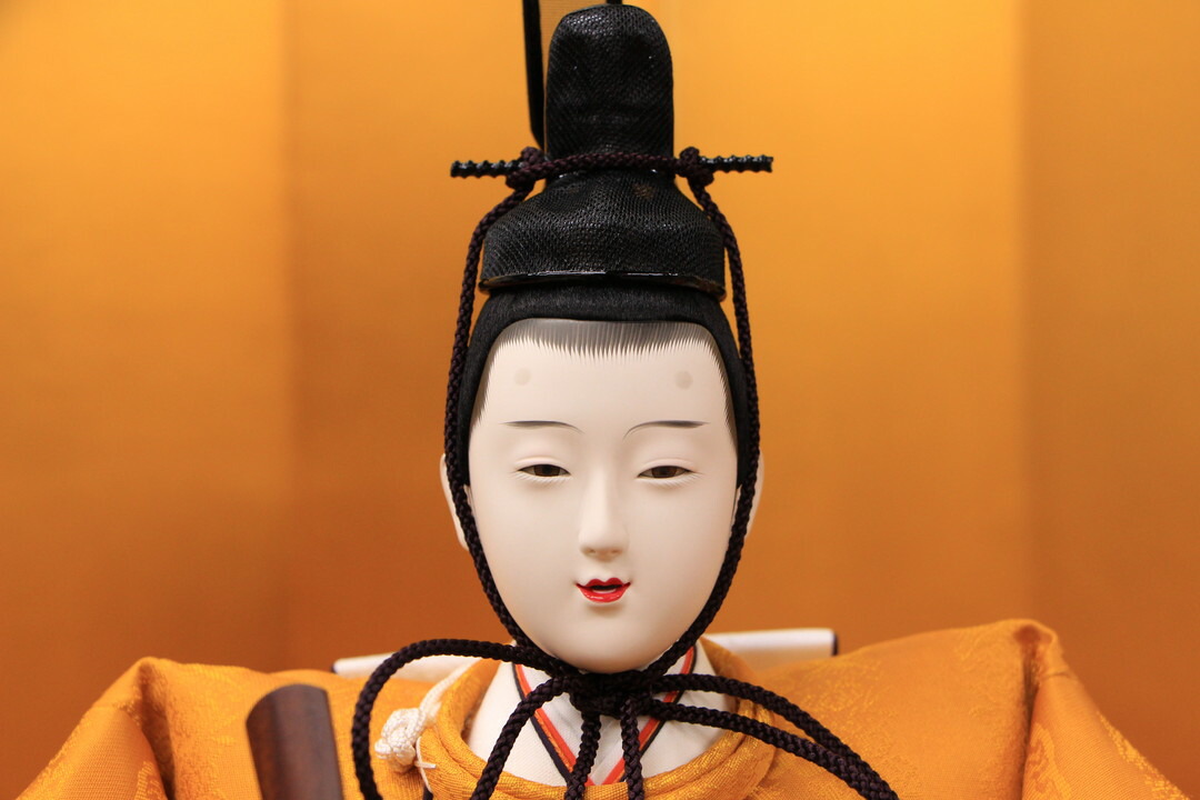 楽天市場】雛人形 親王飾り 安藤桂甫作 有職五番No.1正絹西陣織黄櫨染