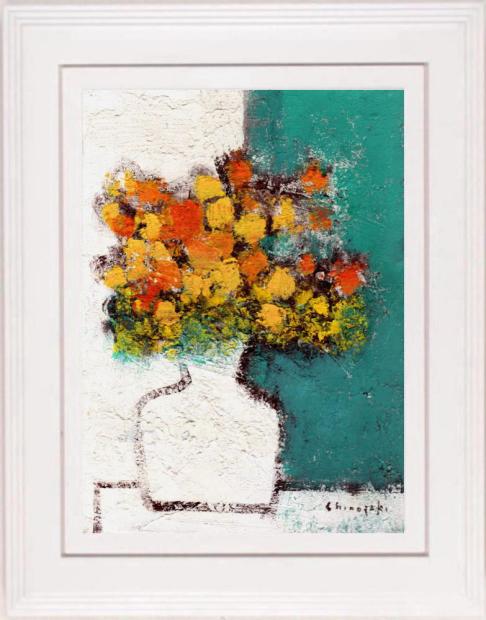 篠崎晴夫　Shinozaki Haruo FLOWERS キャンバスF3 サイン 楽天市場】 お勧め作家 > 篠崎晴夫 : アートギャラリーモトカワ