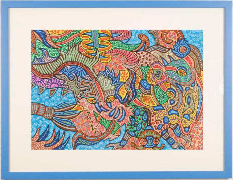 楽天市場】横山泰三 鬼から涙 現代アート 絵画 抽象画 インテリア