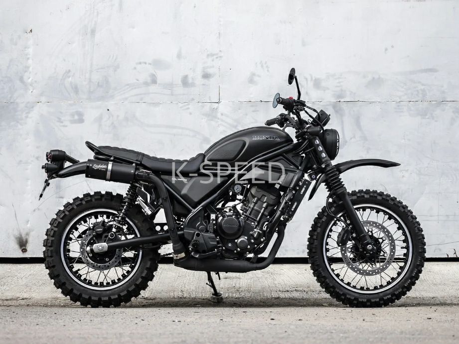 楽天市場】ホンダ CL500 スリップオンマフラー ブラック K-SPEED