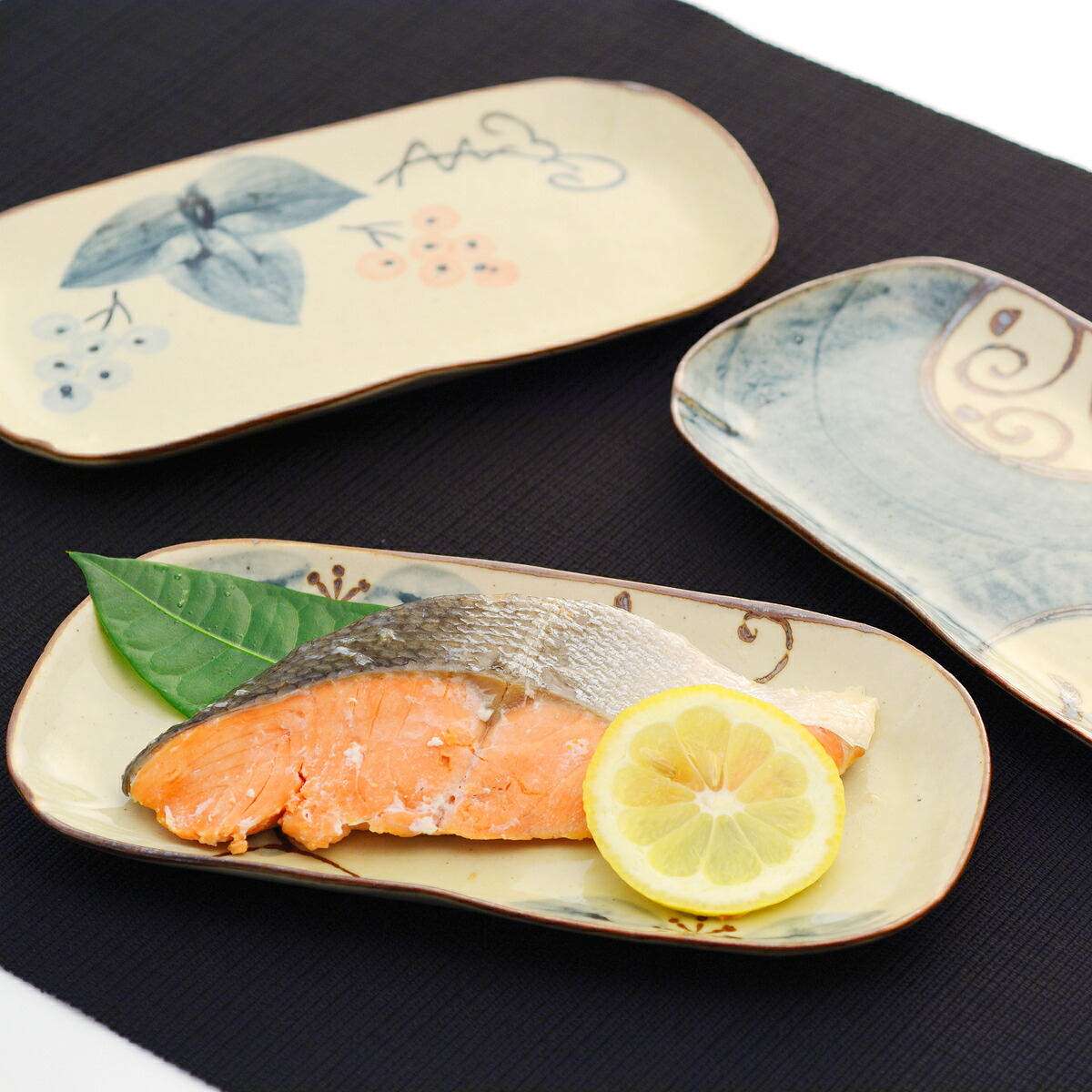 楽天市場】＼ 10％OFF ！／ 瀬戸焼 手描き草花長角皿 3柄組 食器 器 長