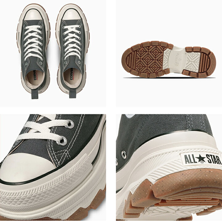 楽天市場】【3/4〜セール】コンバース 厚底 グレー ハイカット 新作