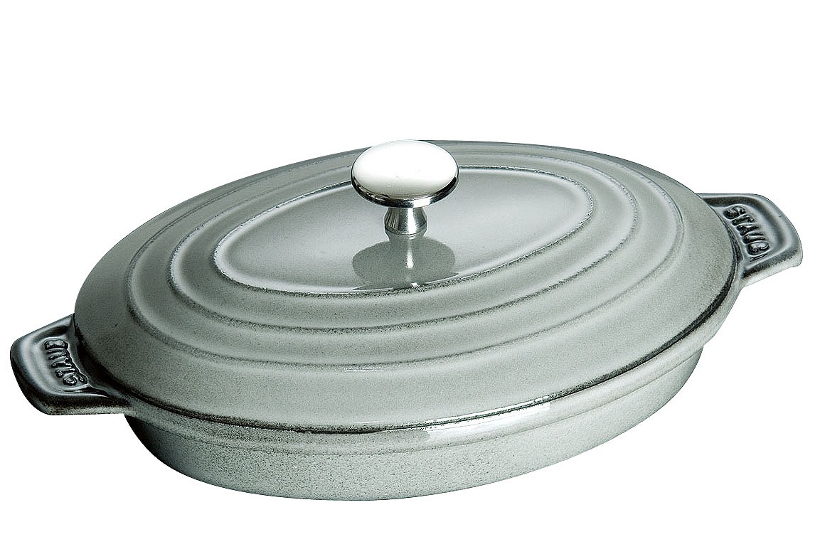 楽天市場】ストウブ オーバルホットプレート（蓋付）23グレー