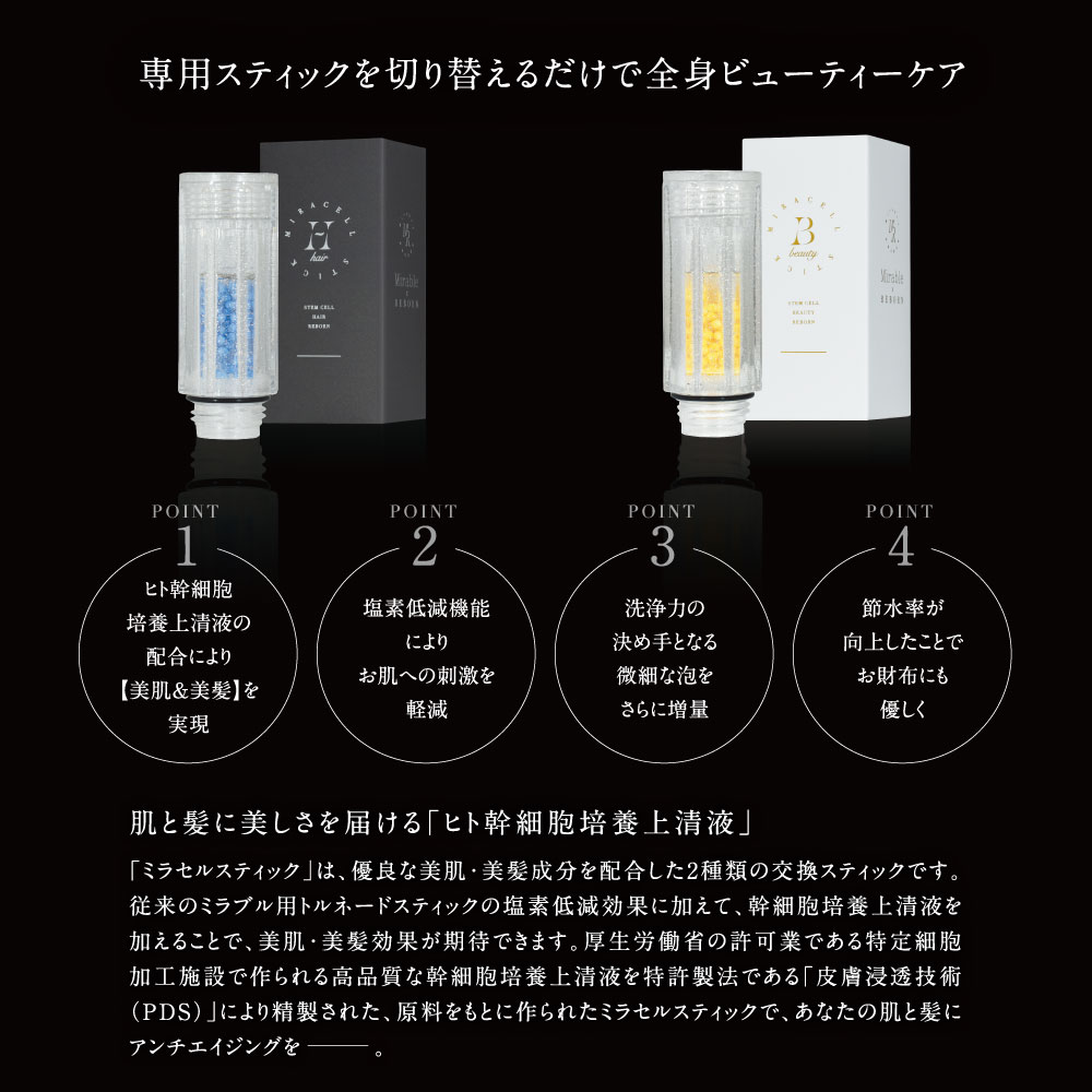 楽天市場】【正規代理店】ミラブル カートリッジ ミラセルスティック