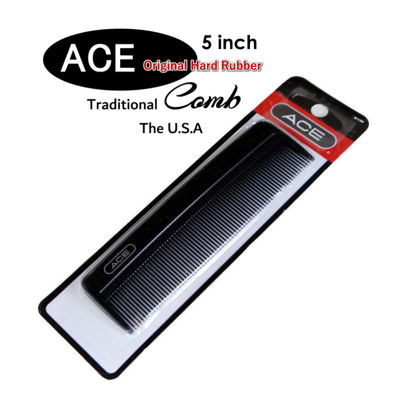 楽天市場】【送料無料】USA ACE エースコーム 5インチ 12.5cm くし 黒