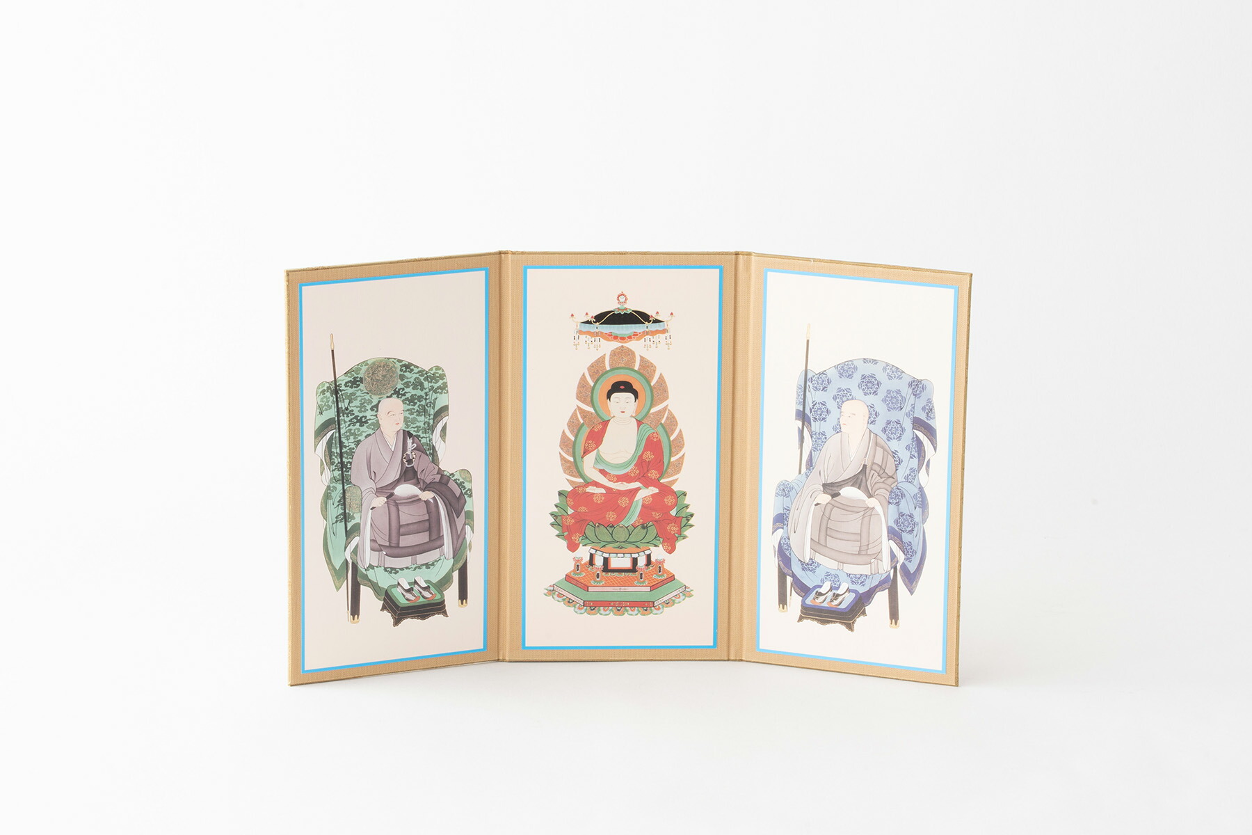 楽天市場】三つ折り 掛軸 曹洞宗 選べる2サイズ 紙製 シンプル 三幅