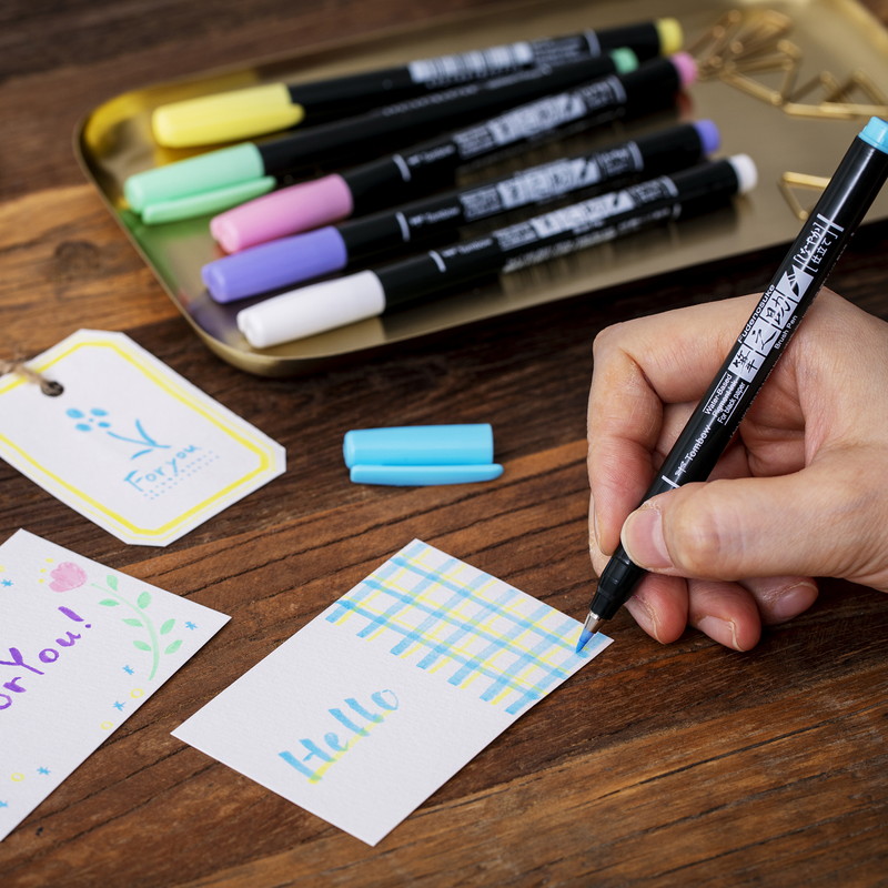 楽天市場】トンボ鉛筆 水性サインペン 筆之助（ふでのすけ） しなやか