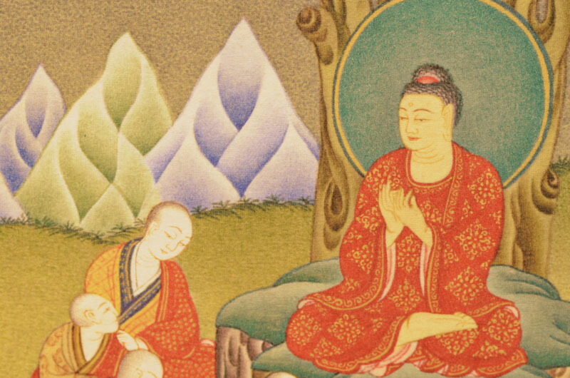 楽天市場】釈迦の生涯 仏画掛け軸（全紙幅） : 仏像仏画チベット美術卸