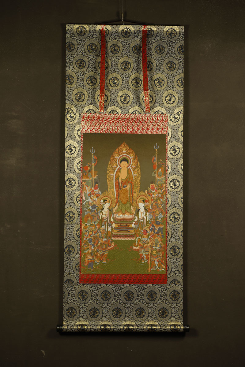 楽天市場】薬師如来十二神将 仏画掛け軸（半切サイズ） : 仏像仏画