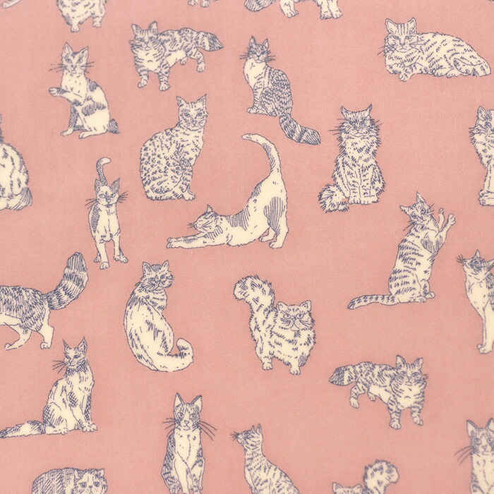 楽天市場】【リバティ・ファブリックス】ラミネートMeow/ミャオウ