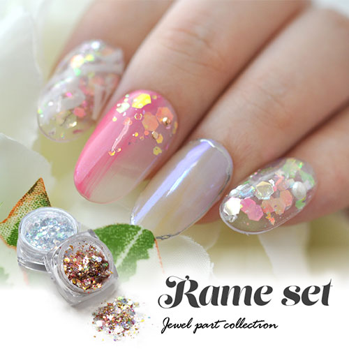 楽天市場】【全品半額coupon事前配布中】ラメ8色セット ラメとホロを