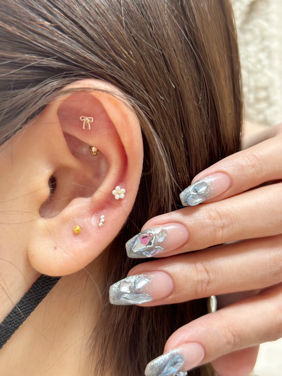 楽天市場】耳つぼシール 耳つぼジュエリー 耳つぼ 粒タイプ 金粒 銀粒