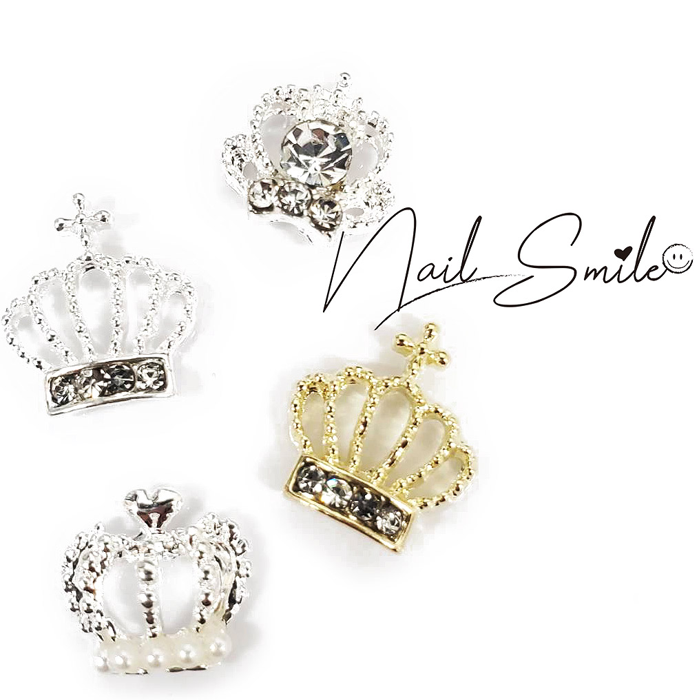 楽天市場】【クラウン ティアラ 4個入り】ネイルパーツ ネイルグッズ