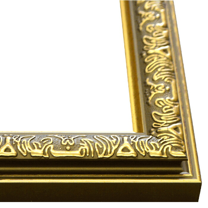 楽天市場】正方形 額縁 シャイン/ゴールド 400角（400×400mm） 前面UV