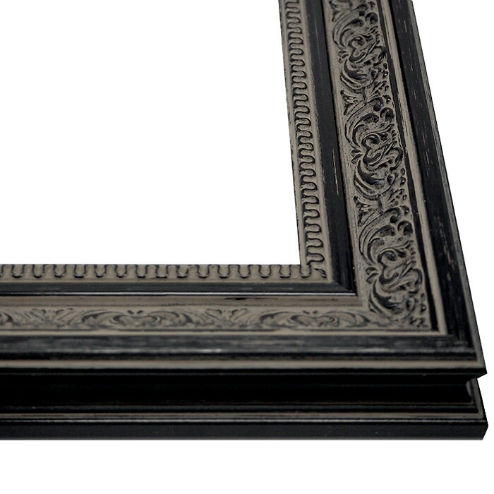 楽天市場】油絵 額縁 8203/ブラック F6号（410×318mm） 前面UVカット