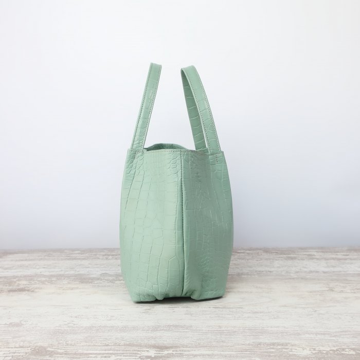 楽天市場】ふんわりタックトート(S)☆彡ミントグリーン・受注製作