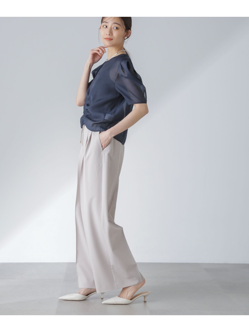 楽天市場】【SALE／50%OFF】ピンタックイージーワイドパンツ NANO