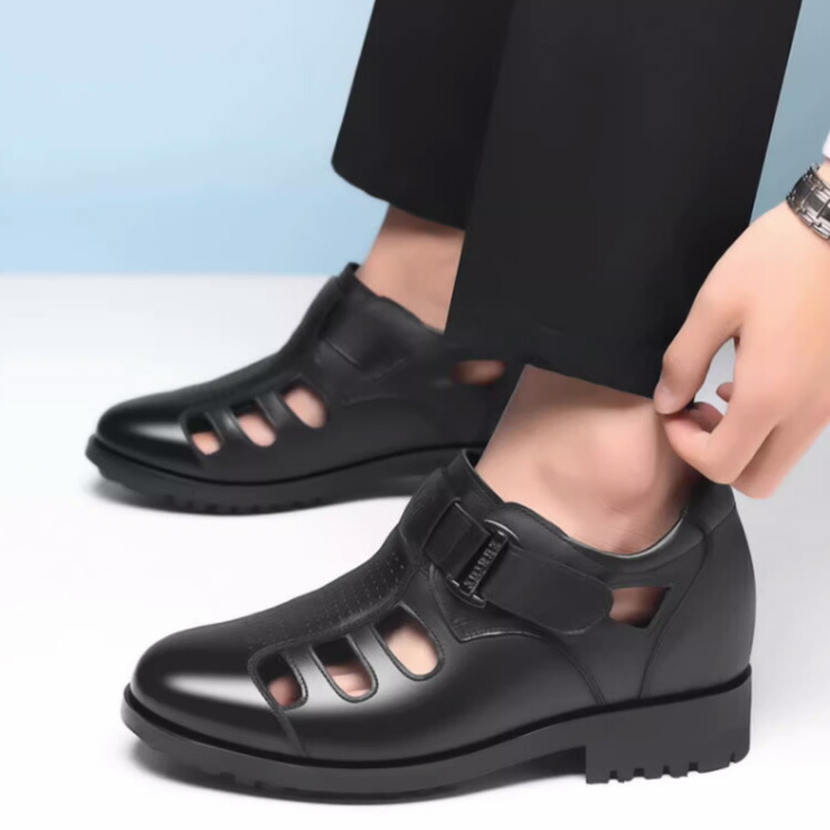 楽天市場】シークレットシューズ 8cmアップ サンダル仕様 メンズ 革靴