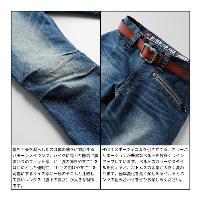 楽天市場】ヒョウドウ HYD509DS HYOD D3O RIDE DENIM : ライコランド