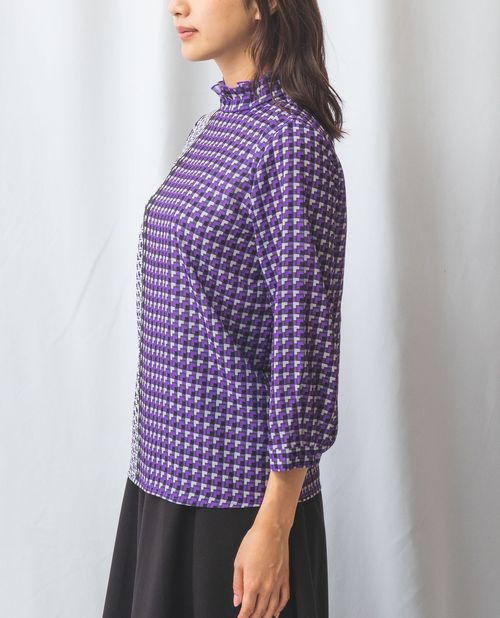 楽天市場】＼ポイント5倍／【50%OFF】《幾何柄 スタンド 七分袖