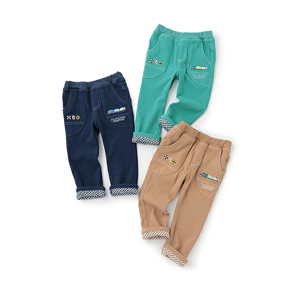 楽天市場】クレードスコープ(kladskap)電車刺しゅうロング丈ストレート