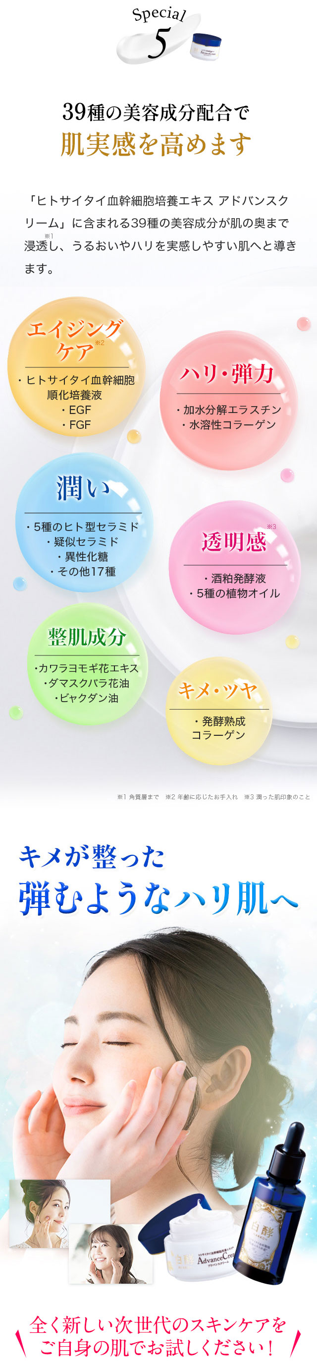 楽天市場】白酵 ヒトサイタイ血幹細胞培養エキス アドバンスクリーム