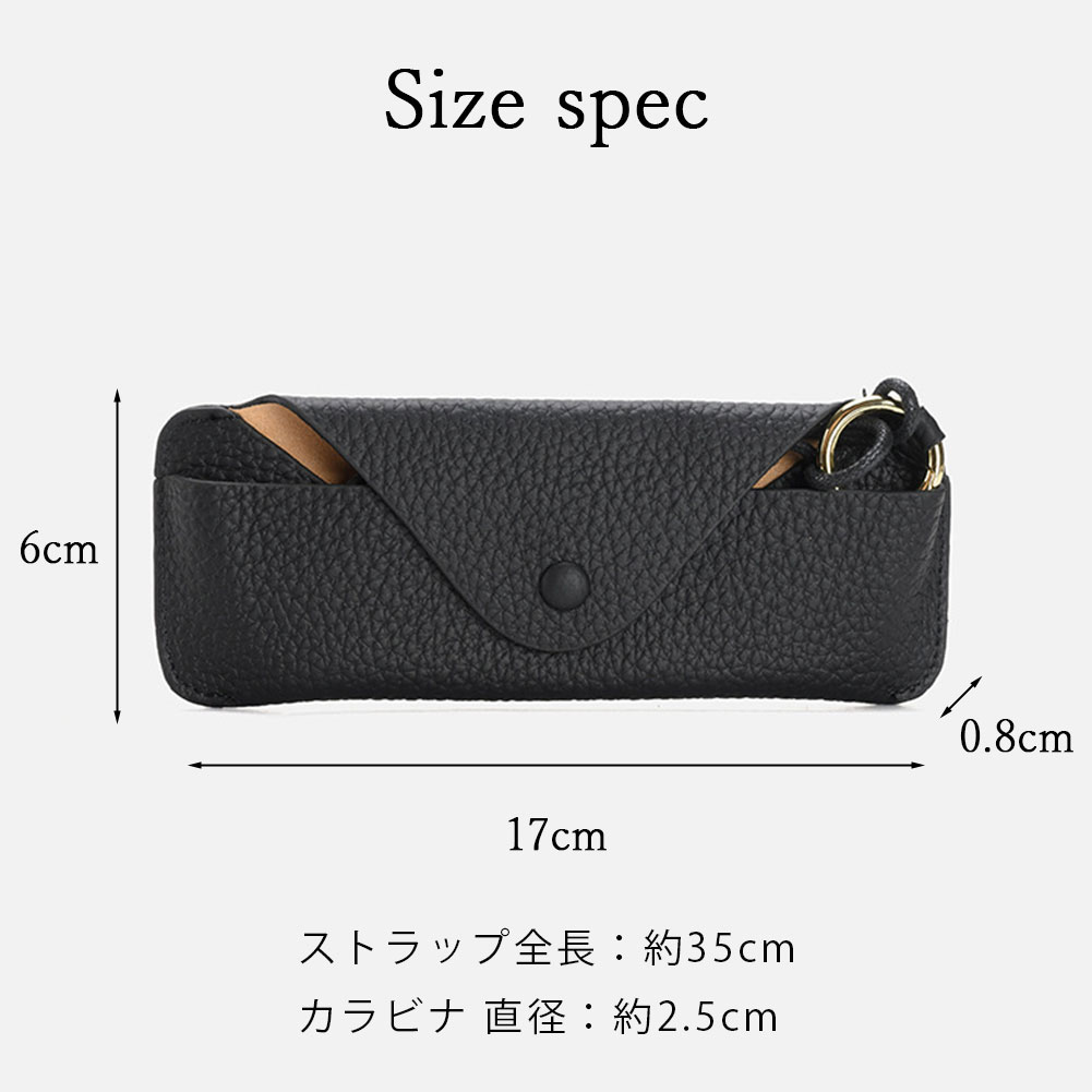 楽天市場】メガネケース 眼鏡ケース ストラップ付き 本革 牛革 レザー