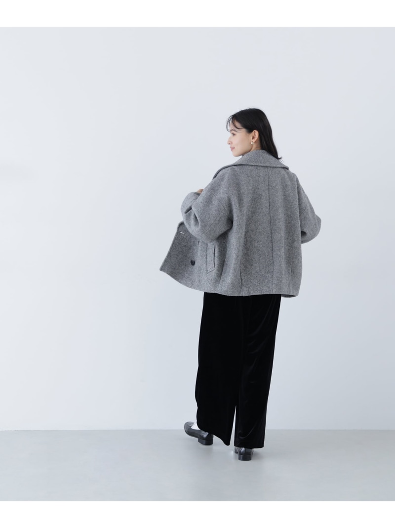 楽天市場】【SALE／30%OFF】ウーリーフォルムハーフコート NATURAL