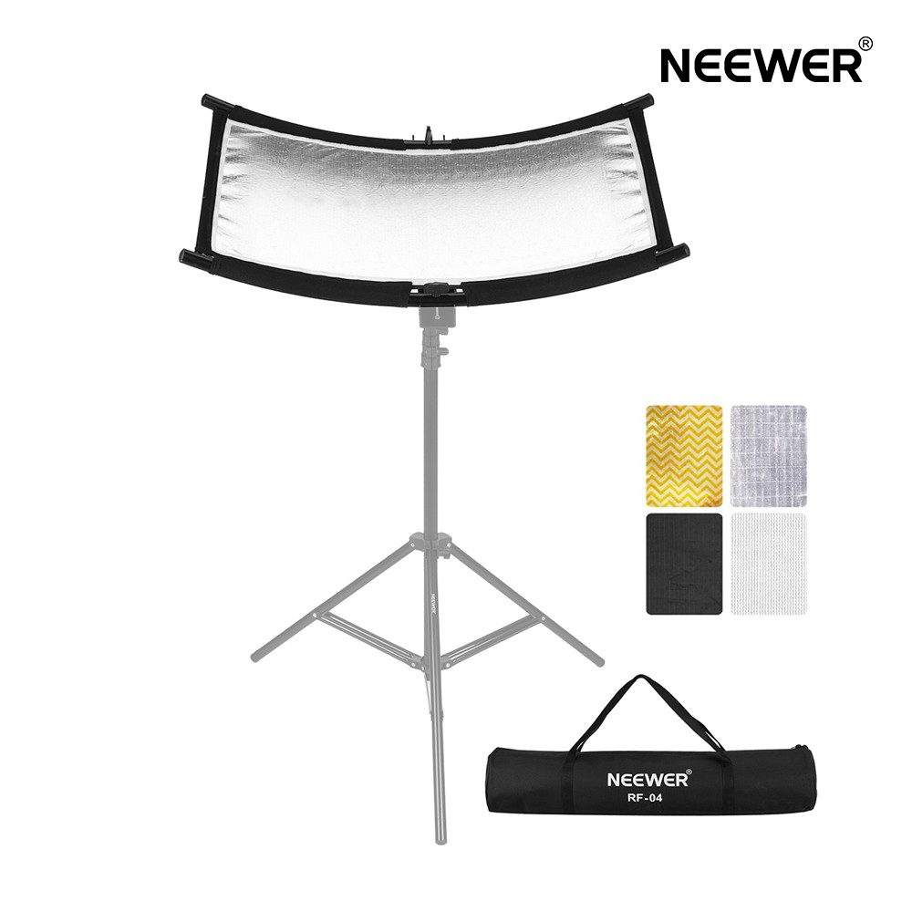楽天市場】【P5倍UP中！】NEEWER 撮影用レフ板 75×40cm 4色(黒/白/金