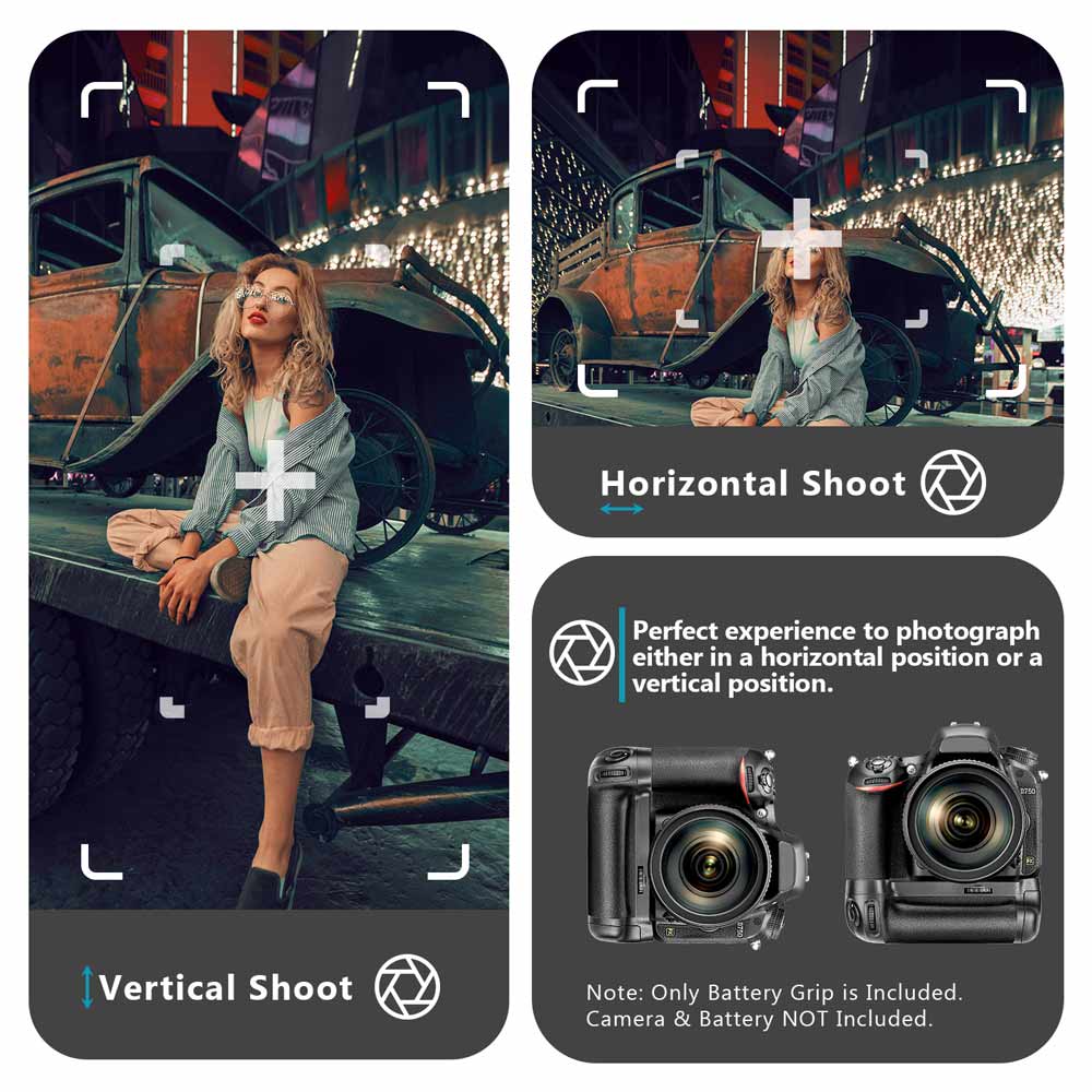 楽天市場】【P5倍UP中！】NEEWER バッテリーグリップパック Nikon D750