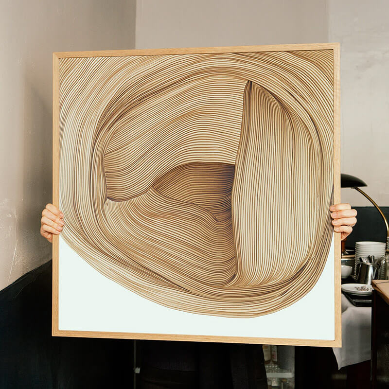 楽天市場】ロナン ブルレック ドローイング 5 アート ポスター 67.5x67