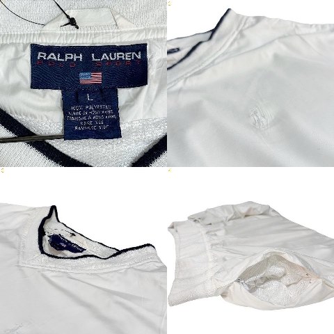 楽天市場】90s POLO SPORT Nylon Pullover Jacket 白 L ポロスポーツ