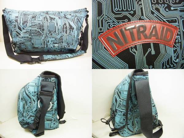 楽天市場】11AW NITRAID メッセンジャー バッグ 水色 CIRCUIT ナイト