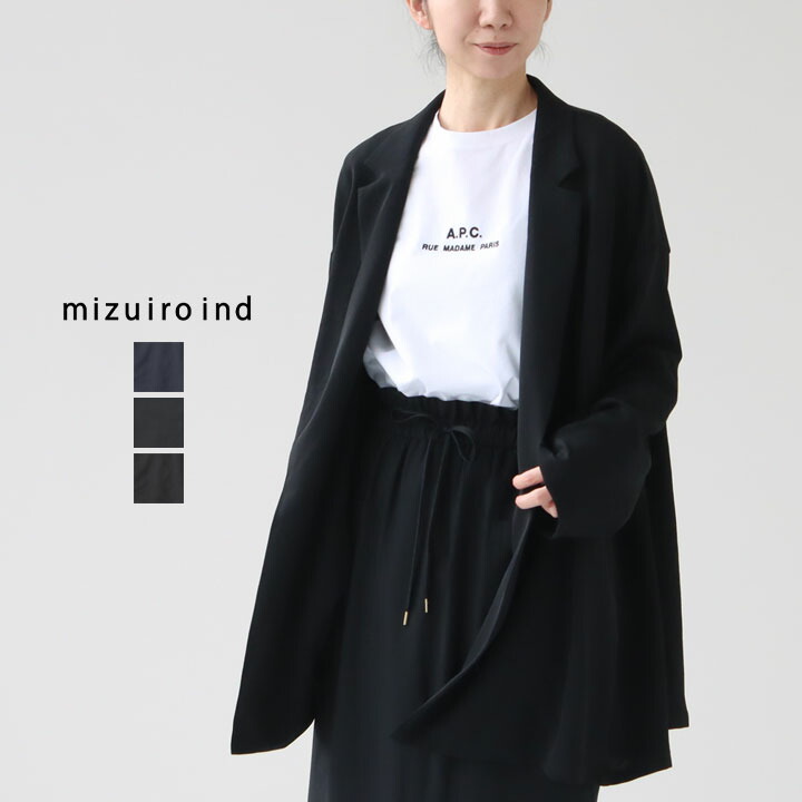 楽天市場】mizuiro ind ミズイロインド｜テーラードシャツジャケット 3
