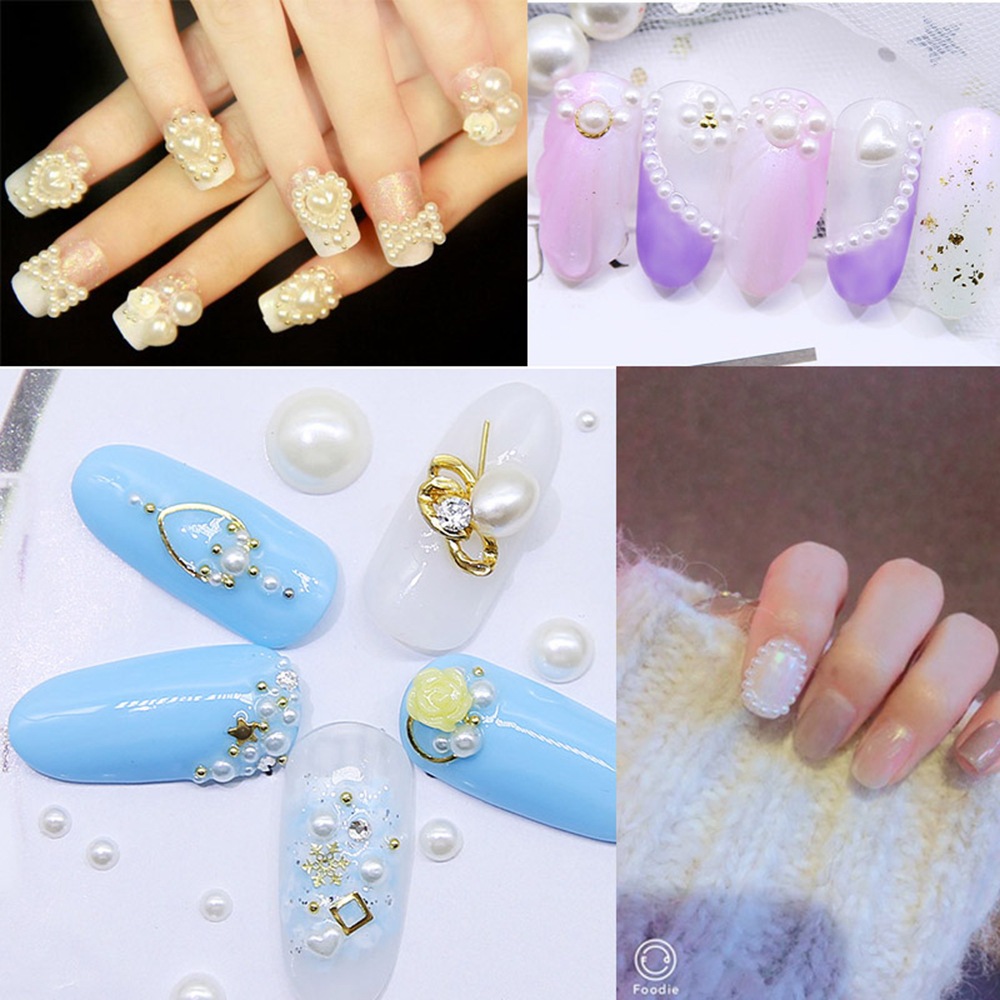 楽天市場】パールストーン ラインストーン ホワイト 白 5mm / 6mm