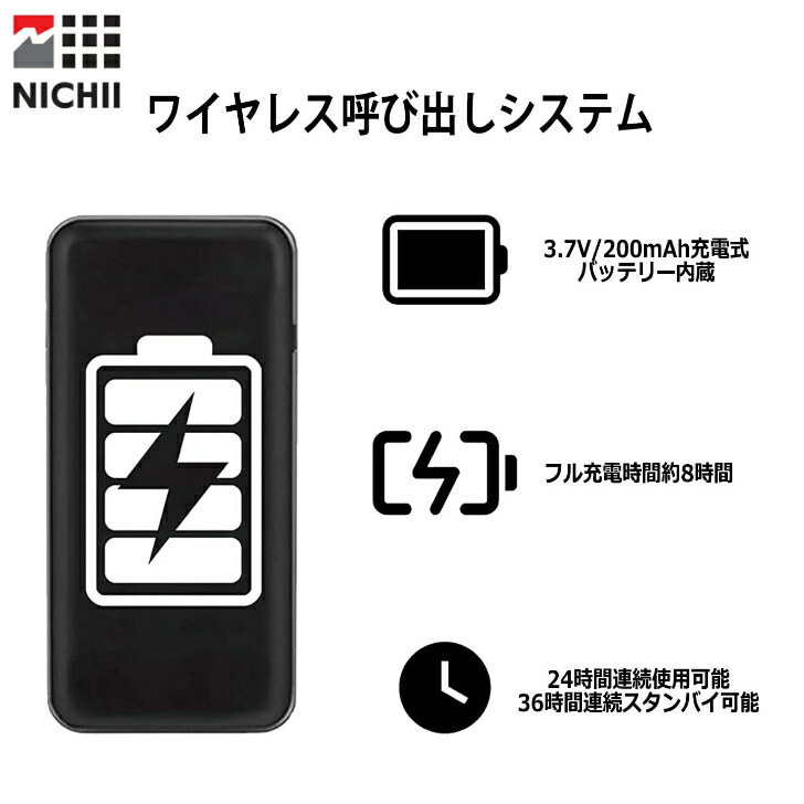楽天市場】【メーカー保証 】 NICHII 呼び出しベル 子機のみ 1台 (紫