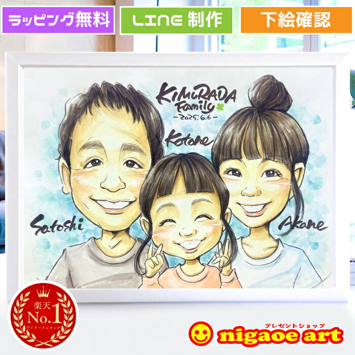 楽天市場 | 似顔絵 プレゼント・アート - オーダーメイドでの似顔絵