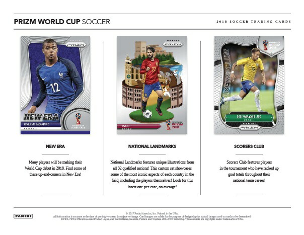 楽天市場】2018 PANINI PRIZM FIFA WORLD CUP SOCCER BOX : トレカ