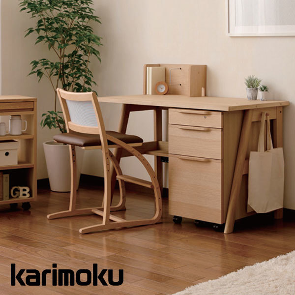 楽天市場】＜期間中P15倍＞カリモク デスクセット（ワゴン可動タイプ