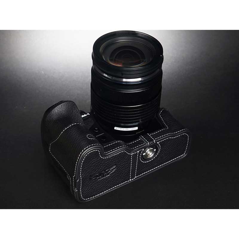楽天市場】OLYMPUS OM SYSTEM OM-1 用レザー ケース Black ブラック TP