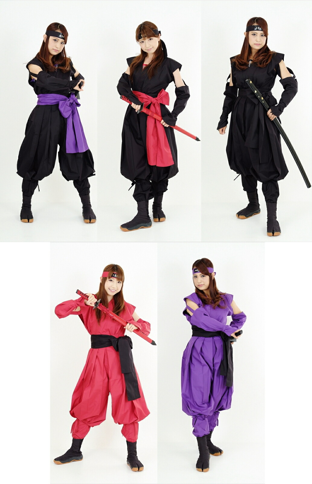 楽天市場】【レンタル】-7日プラン- くノ一（くの一・女忍者）装束 ※刀