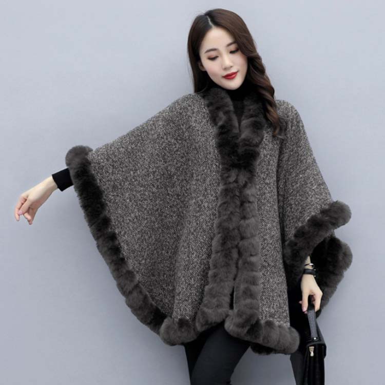 楽天市場】 マント アウター 裏起毛 ポンチョコート 体型カバー