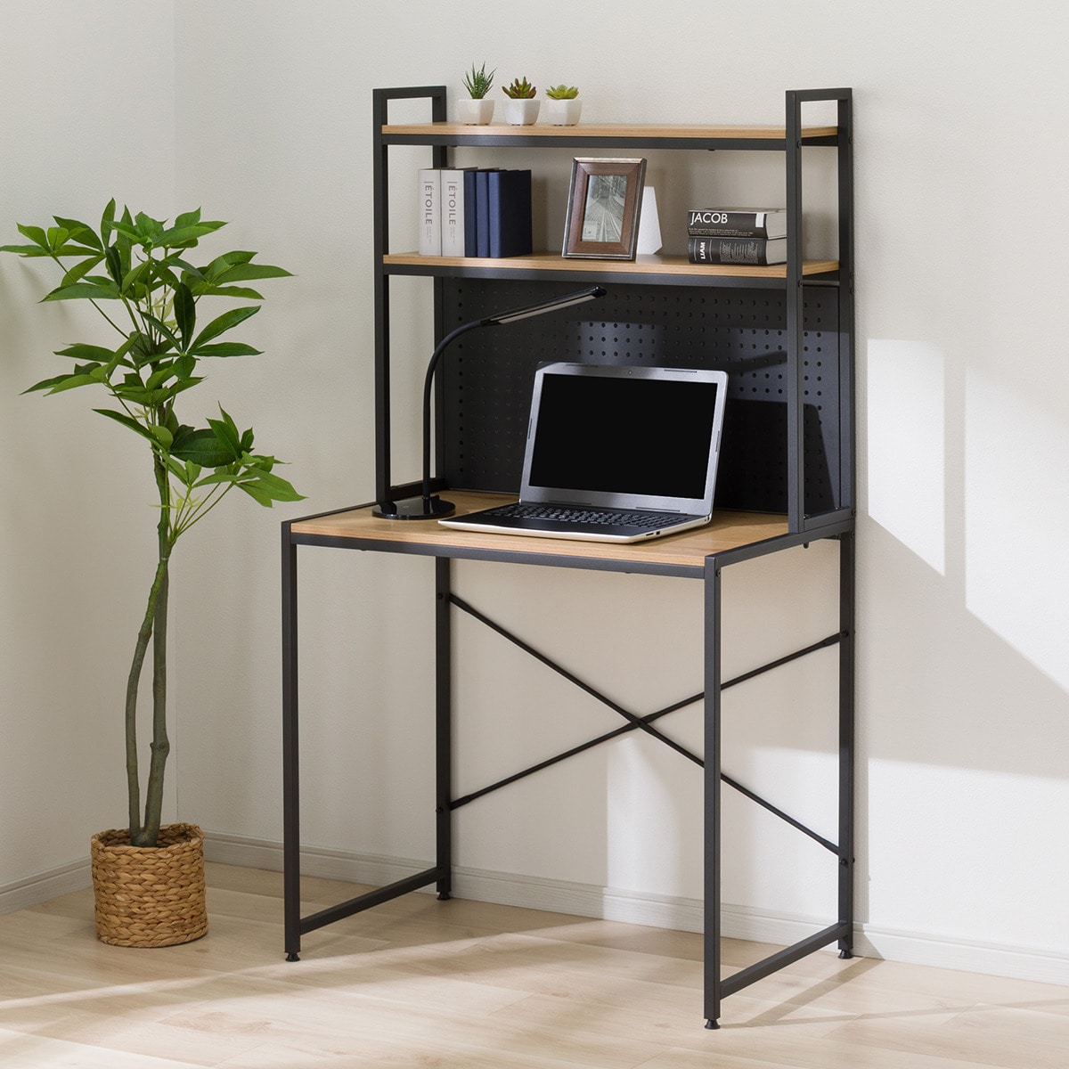 楽天市場】省スペースデスク(KP510 LBR/BK)【玄関先迄納品】 ニトリ