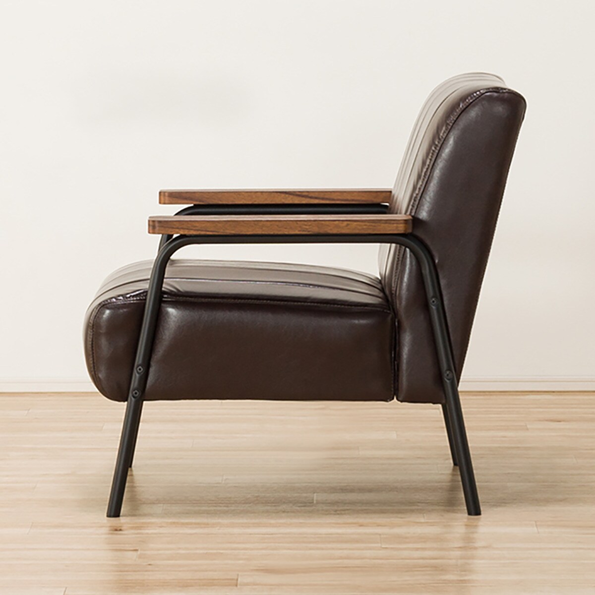 楽天市場】1人掛け 合皮ソファ (Nシールド ステイン2KD DBR) ニトリ