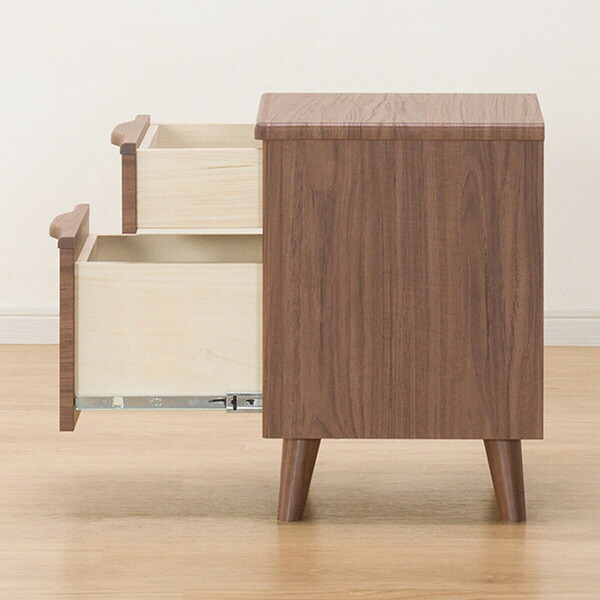 楽天市場】幅38cm サイドテーブル (アスカ 2段) ナイトテーブル