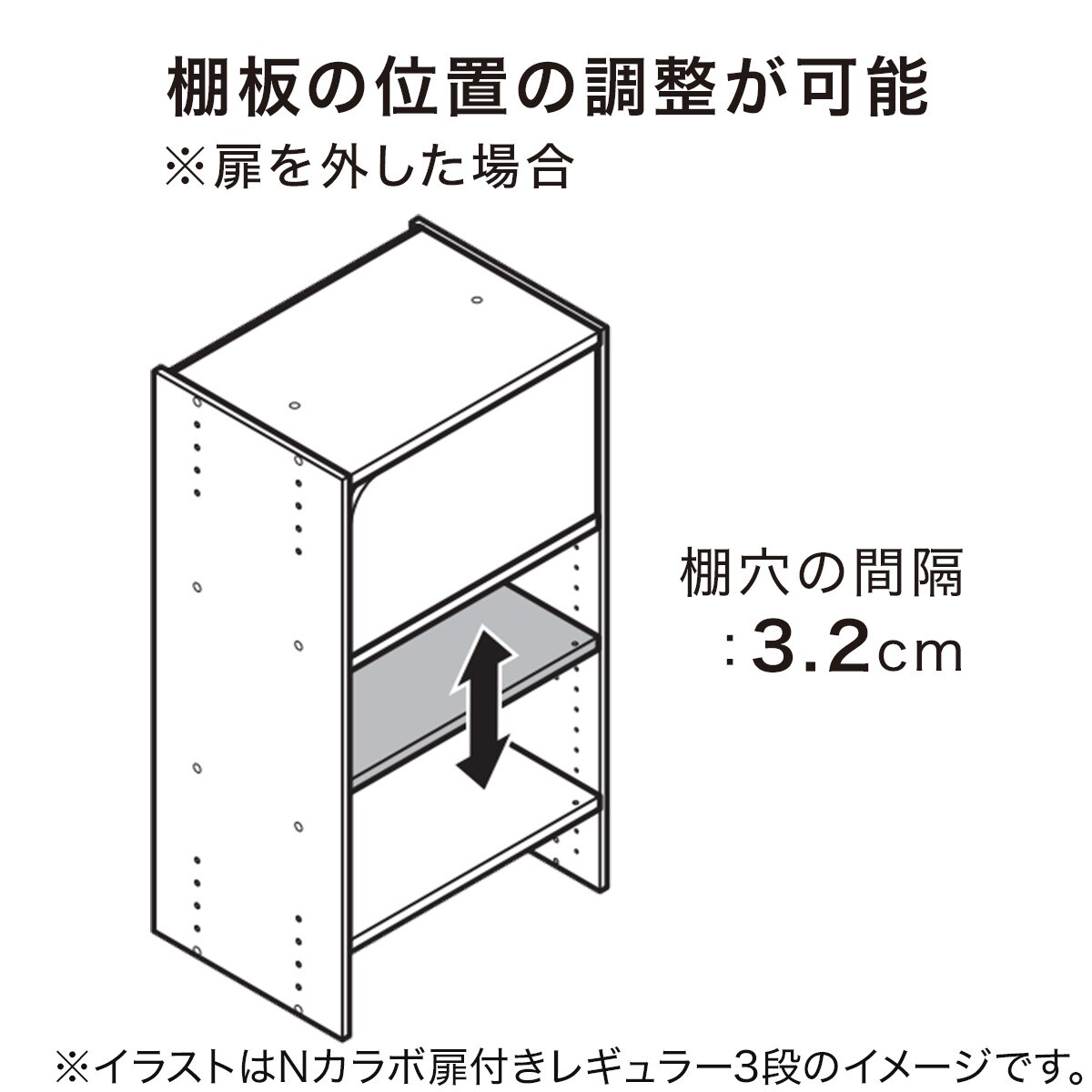 楽天市場】連結できる Nカラボ 扉付き 4段 カラーボックス ニトリ