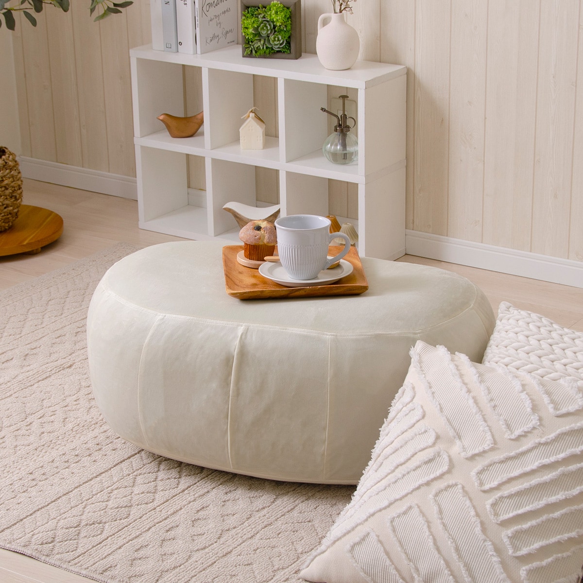 楽天市場】カバーが洗える1人用ふわもちソファセット (ベロア) ニトリ