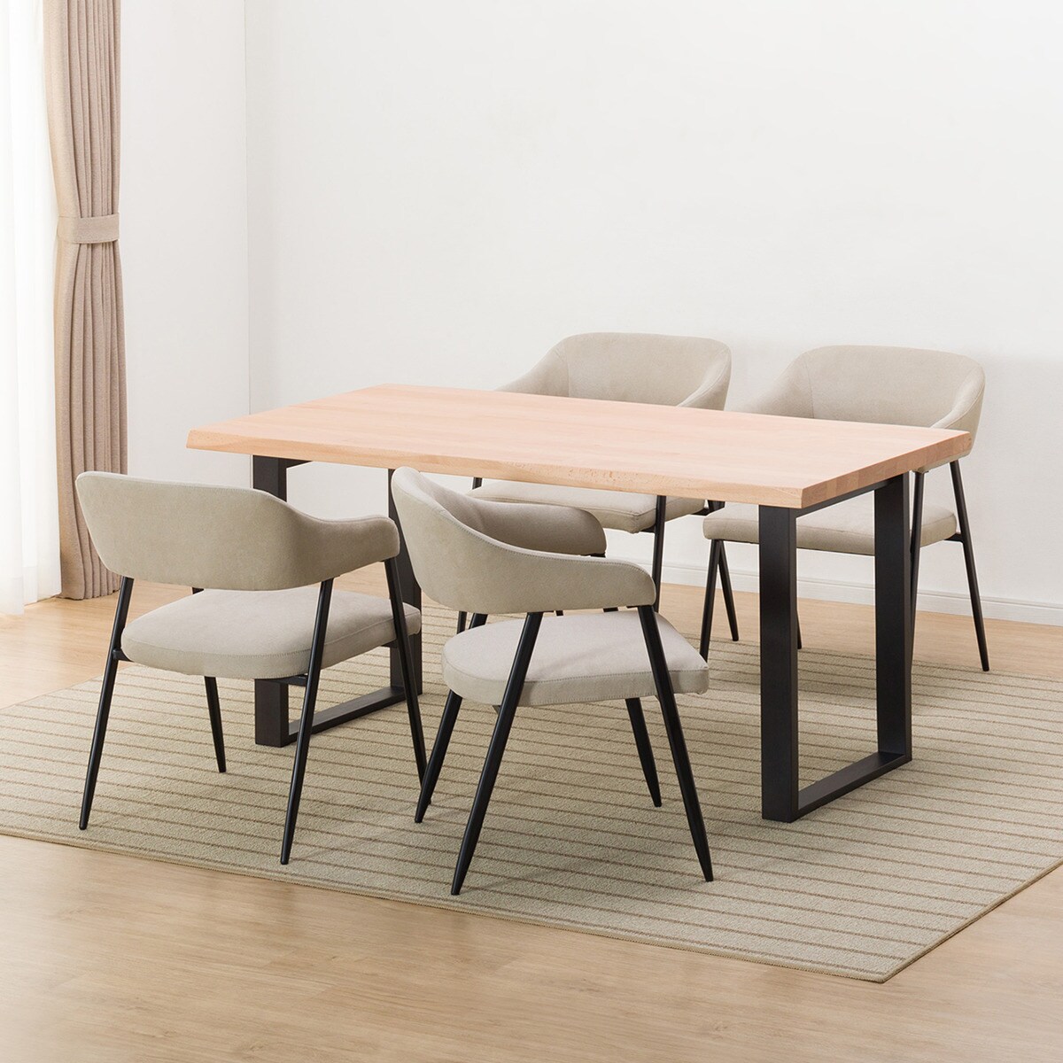 楽天市場】ダイニングテーブル5点セット（Nコレクション T-03U 150